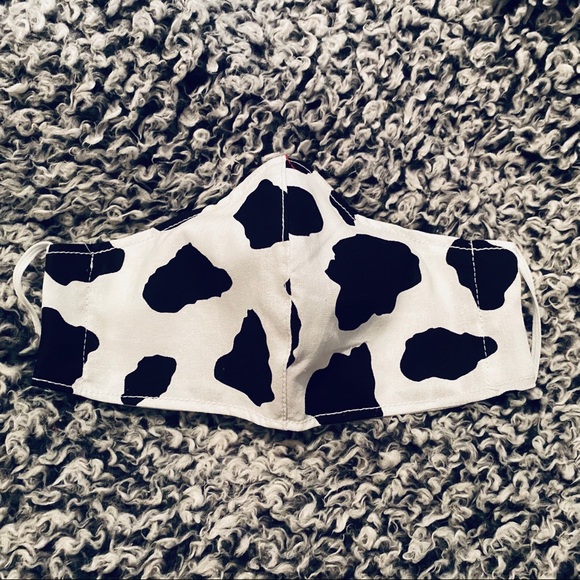 Cow Print Facemask - Picture 2 of 2